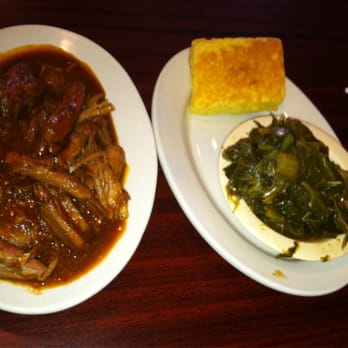 Rochester's Barbecue & Grill - Pulled pork lunch special with collard greens and cornbread. - Barbeque Near Me - Lawnside, New Jersey Rochester's Barbecue & Grill - Pulled pork lunch special with collard greens and cornbread. - Barbeque Near Me - Lawnside, New Jersey