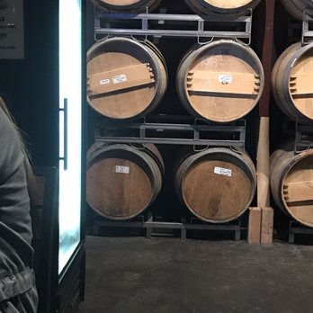 Carruth Cellars - barrels...bathroom to the left - Wineries Near Me - Carlsbad, California