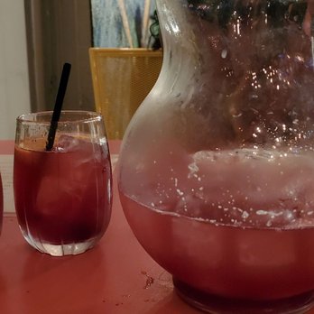 El Jefe - Sangria after we filled out glasses (which was 80% with ice anyway) - Mexican Near Me - Mississauga, Ontario