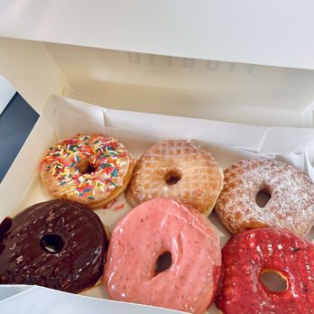 Oliboli Donuts - The pre-selected half dozen box - Donuts Near Me - Tustin, California Oliboli Donuts - The pre-selected half dozen box - Donuts Near Me - Tustin, California