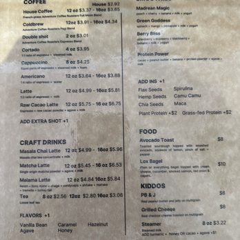 The Quail Covey - Menu. Quick and easy items; I'm going to try grilled cheese next time. - Juice Bars & Smoothies Near Me - Patagonia, Arizona The Quail Covey - Menu. Quick and easy items; I'm going to try grilled cheese next time. - Juice Bars & Smoothies Near Me - Patagonia, Arizona