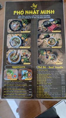 Menu photo 1 Pho Nhat Minh San Jose, CA Menu photo 1 Pho Nhat Minh San Jose, CA