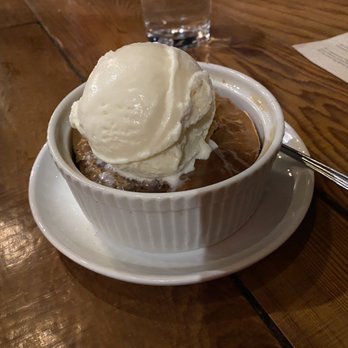 Trestles Restaurant - Hot chocolate cake with a serving of Marianna's ice cream. - New American Near Me - Capitola, California