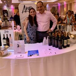 The Terrace - Alex and Talor a very lovely couple. They were showcasing their wine!