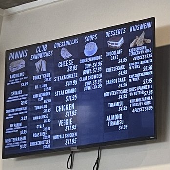 Pizza Kitchen & Grill - a menu on the wall - Burgers Near Me - Berlin, Connecticut