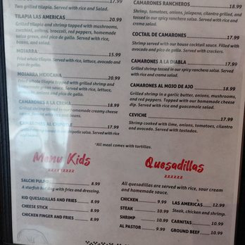 Las Americas - Menu 2026 - Mexican Near Me - Bedford Heights, Ohio