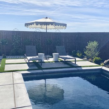 Artificial Turf By Fenix - Turf inlay between poured  patio pavers - Artificial Turf Near Me - Rocklin, California