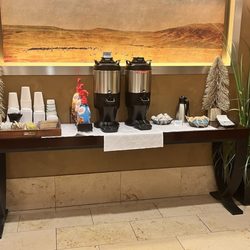 Coffee bar in the morning!