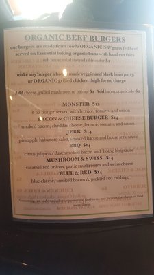 Menu photo 3 Seamonster Lounge Seattle, WA