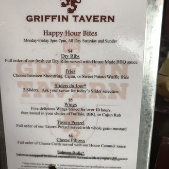 Griffin Tavern - Happy Hour menu - Cocktail Bars Near Me - Denver, Colorado Griffin Tavern - Happy Hour menu - Cocktail Bars Near Me - Denver, Colorado