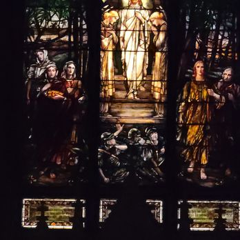 St John's Episcopal Church - Christ's Resurrection - Tiffany window designed by Edward Peck Sperry - Churches Near Me - Troy, New York St John's Episcopal Church - Christ's Resurrection - Tiffany window designed by Edward Peck Sperry - Churches Near Me - Troy, New York