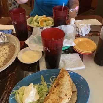 EL Patio - Grilled chicken quesadilla with diet coke and side of sour cream - Mexican Near Me - High Springs, Florida EL Patio - Grilled chicken quesadilla with diet coke and side of sour cream - Mexican Near Me - High Springs, Florida