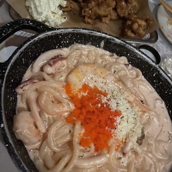 Take31 - Cod Roe Seafood Udon and Wasabi Cream Chicken - Korean Near Me - New York, New York Take31 - Cod Roe Seafood Udon and Wasabi Cream Chicken - Korean Near Me - New York, New York