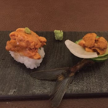 JaBistro - Uni! Their special $13.5 each, can select if you want sushi or sashimi - Japanese Near Me - Toronto, Ontario