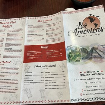 Las Americas - Menu 2 - Peruvian - Mexican Near Me - Bedford Heights, Ohio Las Americas - Menu 2 - Peruvian - Mexican Near Me - Bedford Heights, Ohio