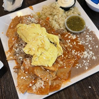 Mex Cocina Cafe - Chilaquiles with pulled pork - Desserts Near Me - Burbank, California