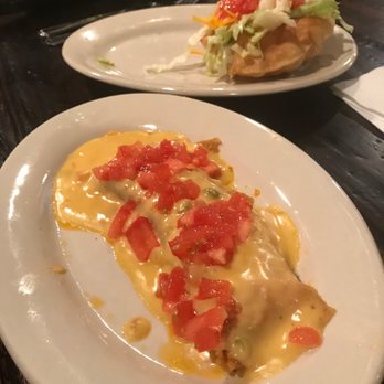 El Fenix - Look @ that cheesy soft cheese taco and the puffed beef taco! - Mexican Near Me - Dallas, Texas