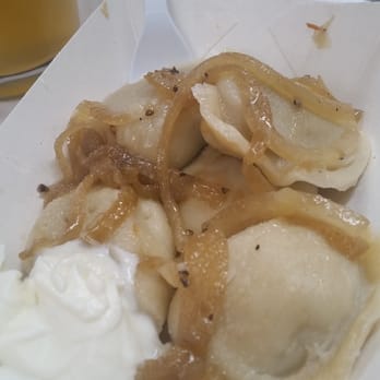 King's  Sausage - Mushroom & kraut pierogies - Food Trucks Near Me