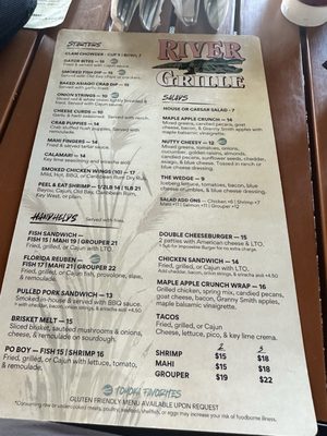 Menu photo 1 River Grille Ormond Beach, FL Menu photo 1 River Grille Ormond Beach, FL
