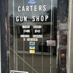 Carter's Gun Shop - Hours as of 6/29/2014