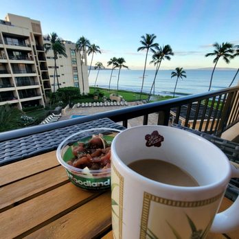 Maui Sugar Beach Condos - View from condo balcony. - Hotels Near Me - Kihei, Hawaii Maui Sugar Beach Condos - View from condo balcony. - Hotels Near Me - Kihei, Hawaii
