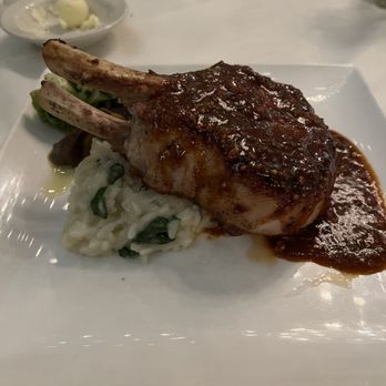 Il Terrazzo Carmine - Double Cut Bone-in Pork Chop - Italian Near Me - Seattle, Washington Il Terrazzo Carmine - Double Cut Bone-in Pork Chop - Italian Near Me - Seattle, Washington