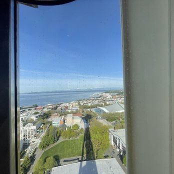 Space Needle - View on the elevator on the way up or down - Landmarks & Historical Buildings Near Me - Seattle, Washington