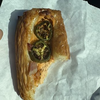 Jack’s Bakehouse - Jalapeño and cheese danish with bacon - Bakeries Near Me - Oklahoma City, Oklahoma Jack’s Bakehouse - Jalapeño and cheese danish with bacon - Bakeries Near Me - Oklahoma City, Oklahoma