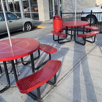 Five Guys - Outside Dining! - Burgers Near Me - Queensbury, New York Five Guys - Outside Dining! - Burgers Near Me - Queensbury, New York