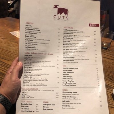 Menu photo 5 Cuts Steakhouse Atlanta, GA