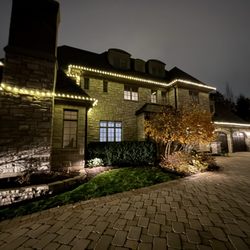 Bright Light Enterprises - Beautiful home decorated with warm white lights for the right price just in time for the holidays
