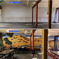Photo of Martin de Porres House of Hospitality - San Francisco, CA, US. Martin's mural, before and after.