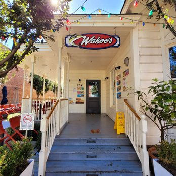 Wahoo's Fish Taco - the entrance to the restaurant - Mexican Near Me - Orange, California Wahoo's Fish Taco - the entrance to the restaurant - Mexican Near Me - Orange, California
