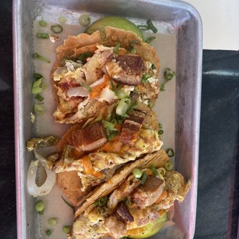 Rebel Dog Coffee Co. & Tavern PLAINVILLE - The brunch tacos with pork belly and the sauce oh my heavens - Coffee & Tea Near Me - Plainville, Connecticut