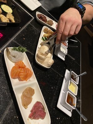 Photo of The Melting Pot - Westwood, NJ, US. Land and Sea entree