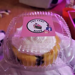 The Cake Slice - Lemon blueberry cake bomb