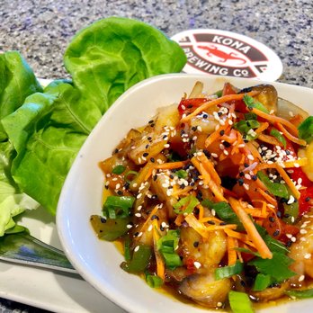 Kona Brewing - Shrimp Lettuce Wraps - Pubs Near Me - Honolulu, Hawaii Kona Brewing - Shrimp Lettuce Wraps - Pubs Near Me - Honolulu, Hawaii