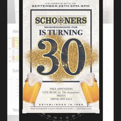 Schooners Pub - Happy Birthday to Us!!!