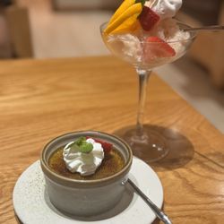 Aoi Japanese Restaurant & Bar - Crème brûlée and lychee sorbet