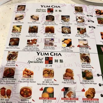 Yum Cha - menu as of May 2024 - Dim Sum Near Me - Las Vegas, Nevada