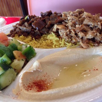 Kismet Cafe - P3-combo over rice - Halal Near Me - Austin, Texas Kismet Cafe - P3-combo over rice - Halal Near Me - Austin, Texas