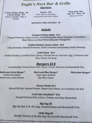 Menu photo 1 Eagle's Nest Bar & Grill Cambridge, MD