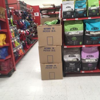 Petco - Un-shelved merchandise boxes everywhere. - Pet Stores Near Me - Bailey's Crossroads, Virginia Petco - Un-shelved merchandise boxes everywhere. - Pet Stores Near Me - Bailey's Crossroads, Virginia