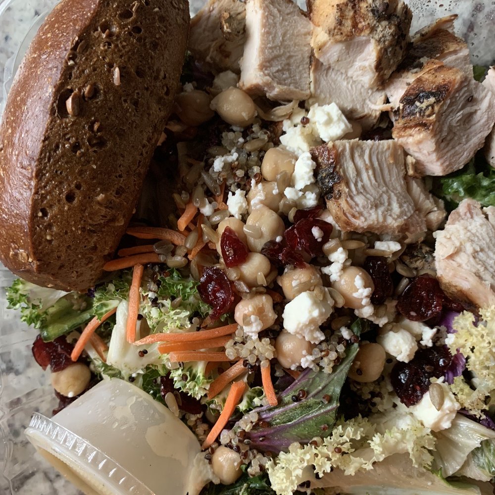 Hail To The Kale Salad with chicken
