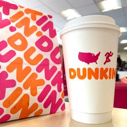 Dunkin' - Coffee with a donut to go