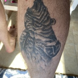 my husband's tattoo 3 years later still looking great!