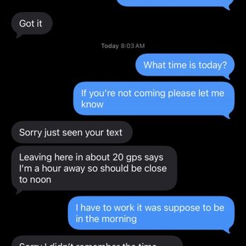 M2 Mobile Auto Body Repair  - Text thread of conversation this guy didn't show up - Body Shops Near Me