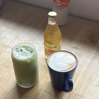Beachcomber Cafe - Latte, Matcha and Sparkling Apple Juice. - Cafes Near Me - Trinidad, California