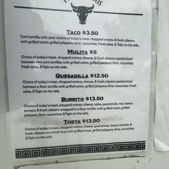 Toros Tacos - Menu - Food Trucks Near Me - Meridian, Idaho