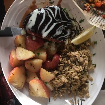 Doc's Seafood & Steaks - Sesame yellow tuna fish w/ rice and red potatoes! - Seafood Near Me - Corpus Christi, Texas Doc's Seafood & Steaks - Sesame yellow tuna fish w/ rice and red potatoes! - Seafood Near Me - Corpus Christi, Texas
